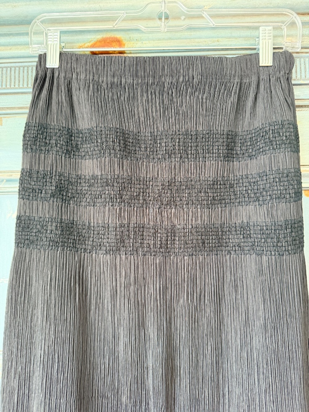 Vintage Issey Miyake Black Pleated Midi Skirt Size 3 /M Made in Japan - Picture 3 of 10